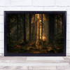 The Light In Forest Sweden Tree Atmosphere Trees Morning Dawn Wall Art Print