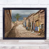 The Shop Travel Street Morocco Kasbah Man Ait Ben Haddou Rural Wall Art Print