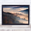 These Magic Moments Fog Mist Autumn Morning Atmosphere Forest Wall Art Print