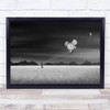Time Keeper Surreal Man Alone Lonely Mountain Conceptual Edit Wall Art Print