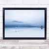 Tranquillity Lake Calm Swan Bird Ireland Reflection Flight Blue Wall Art Print