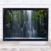 Waterfall Water Flow Spring Green Calm Peaceful California Falls Wall Art Print