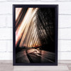 Women with parasol Singapore Abstract Wall Art Print