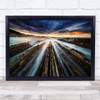 Zumaia Flysch Barrika Vasque Pais Vasco Euskadi Beach Sunset Sunrise Art Print