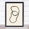 Shape 02 Shapes Graphic Abstract Simple Simplicity Minimal Lines Wall Art Print