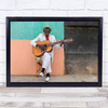 Cuban Guitarist Colour Cuba Havana Habana Vieja Singer Wall Art Print