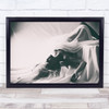 Dreams Girl Woman Person Sheet Bright White Light Wall Art Print