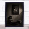 Growing Up 5 Years Later Frame Frames Basket Sitting Shadow Light Wall Art Print