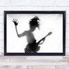 Guitar Heroes Silhouette Concert Sound Music Wall Art Print