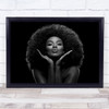 Kiss me Hair Hairstyle Face Lips Mouth Girl Model Wall Art Print