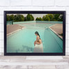 Love Illusion Pool Summer Swimming Sit Sitting Couple Pair Boy Wall Art Print
