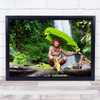 Mentawai Leaf Ethnic Indigenous Native Wall Art Print