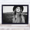 Nastya Model Russian Woman Person Field Outdoors Outside Wall Art Print
