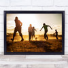 Next Football Stars Machakos Kenya Sunset Africa Soccer Ball Game Wall Art Print