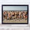 Parallel Dimension People Sea Beach Italy Mask Masks Sand Holiday Wall Art Print