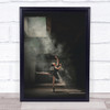 Performance Ballet Ballerina Dance Dancer Dancing Smoke Dust Light Art Print