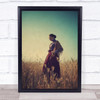 Prairie Woman Historical Victorian Model Outside Outdoors Dress Wall Art Print