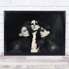 Self Girl Trio Blur Blurry Noir Dark Low Wall Art Print