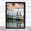 Stepwell Reflections Water Girls Wall Art Print