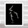 Stripes Gymnastics Balance Strength Acrobatic Light blaster Acrobat Art Print