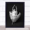 Swan Lake Angel Dress Fashion Model Woman Wall Art Print