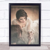 The Mirror Woman Reflection Beautiful Pretty Beauty Model Girl Wall Art Print