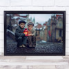 Twilight Light Cute Lamp Lantern Candle Flame Warm Kids Children Wall Art Print Twilight Light Cute Lamp Lantern Candle Flame Warm Kids Children Wall Art Print