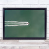 Action Boat Speed Splash Aerial Seascape Water Fast Wall Art Print