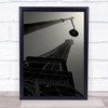 Adversaries Eiffel Tower Framework Metal Architecture Lamp Wall Art Print