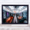 the Passengers Tokyo Metro Abstract Blur Wall Art Print