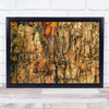 Bark California USA United States Wood Tree Abstract Wall Art Print