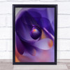 A Place To Rest Abstract Purple Water Droplet Drop Shapes Wall Art Print