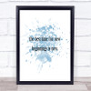 Best Time For New Beginnings Inspirational Quote Print Blue Watercolour Poster