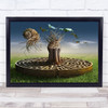 Edited Trees Leaf Maze Grass Snail Wood Wall Art Print