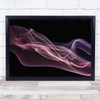 Floating Purple In Pink Smoke Flowing Steam Abstract Pastel Colour Art Print