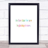 Best Time For New Beginnings Rainbow Quote Print