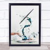 Just write Still Ife Pen Ink Drop Droplet Bottle Writer Wall Art Print