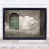 Secret Door Ball Sphere Planet Portal Gate Vintage Wall Art Print