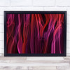 Smoke Abstract Red Passion Romance Romantic Love Incense Fragrance Art Print