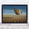 Surreal Desert Pattern Rope Tree Window Home Floating Float Wall Art Print