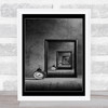 The Eternity Conceptual Time Table Clock Infinity Shadow Mirror Wall Art Print