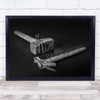 The Revenge Of Nails Black White Hammer Concept Leader Wall Art Print