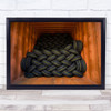 The Way Is Shut Israel Tyre Tyres Rubber Pattern Geometry Shapes Wall Art Print