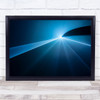 To the point Abstract Lines Light Blue Rays Wall Art Print