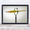 Unlikely Pencil Magnify Magnifying Glass Office Wall Art Print