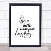 Better When Laughing Quote Print Poster Typography Word Art Picture