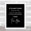 Someone's Mind Quote Print Black & White