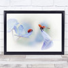 Remember me Ladybird Hydrangea Purple Insect Flower Wall Art Print