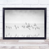 Through The Emptiness Water Bird Birds Flying Flight Fly Wall Art Print