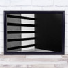 Abstract Architecture Lines White Black Floor Reflection Wall Art Print